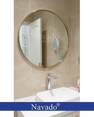 Gương phòng tắm viền inox