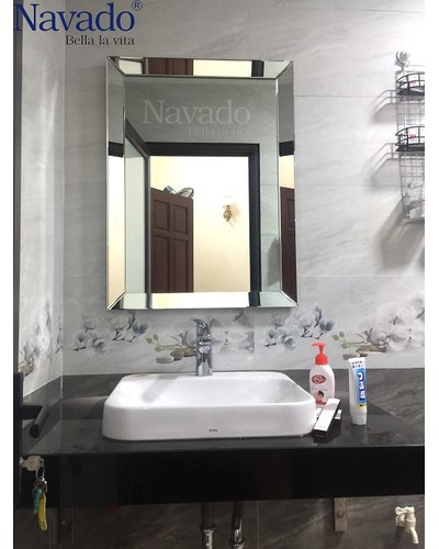 Gương phòng tắm decor Branco