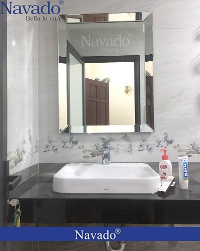 Gương phòng tắm decor Branco