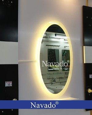 Gương trang điểm để bàn đèn led 50 x 80 cm