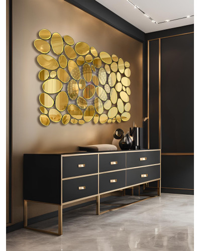 Gương trang trí phòng khách Gold Luxury NAV 2050-NT
