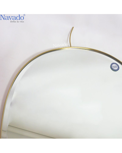 Gương đặt bàn trang điểm khung inox Mango NAV 3030-IN