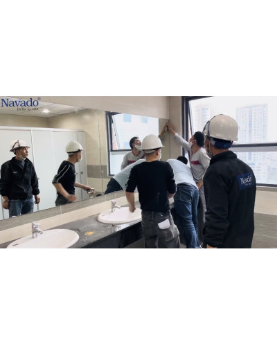 Gương trang trí phòng khách Cubo NAV 2128-NT 