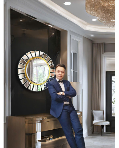 Gương bàn trang điểm nghệ thuật Edgar NAV 2150D-NT