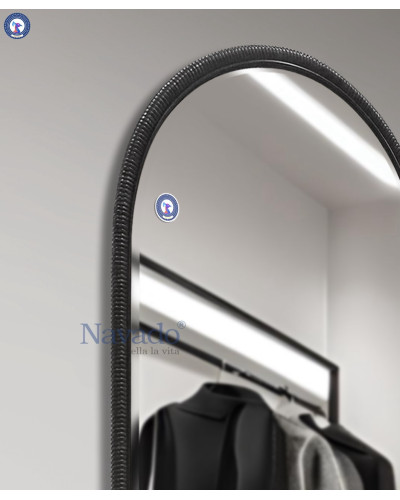 Gương soi toàn thân khung Inox đen NAV 3028H-IN