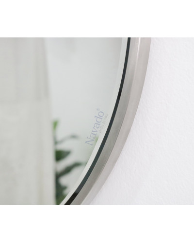 Gương soi toàn thân Inox trắng mái vòm NAV 3010L-IN