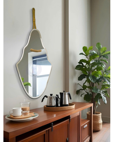 Gương bàn trang điểm dây da Hilton NAV 304
