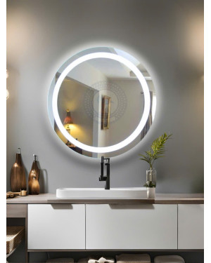 Gương tròn đèn led cao cấp bàn trang điểm